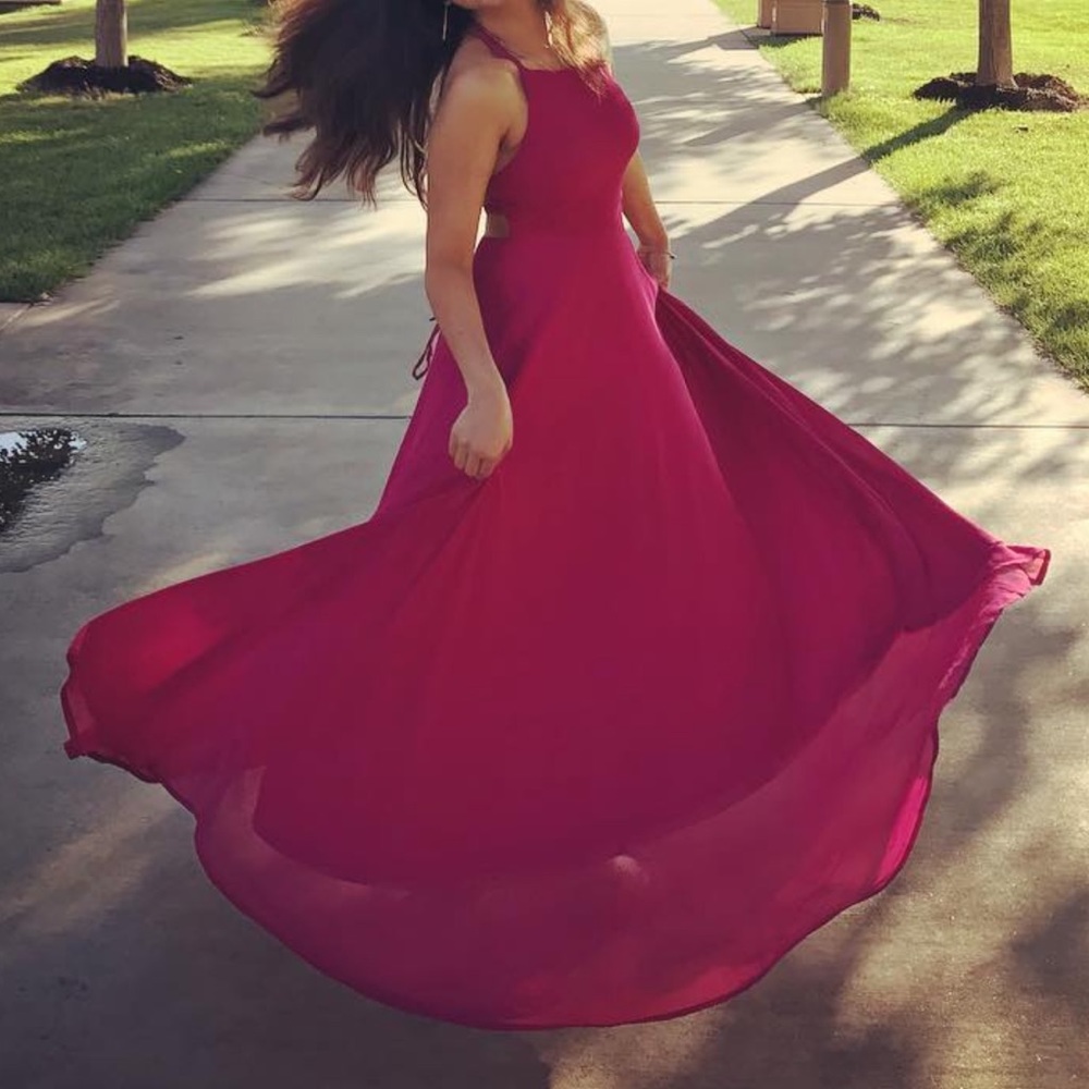 Lulus lace up dress